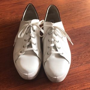 Women’s platform white sneaker size 10